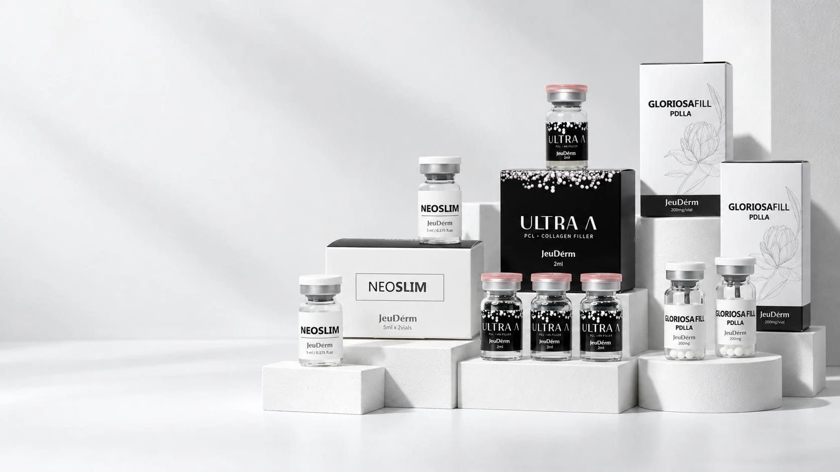 Injectables JeuDérm : Ultra A, NeoSlim, GloriosaFill